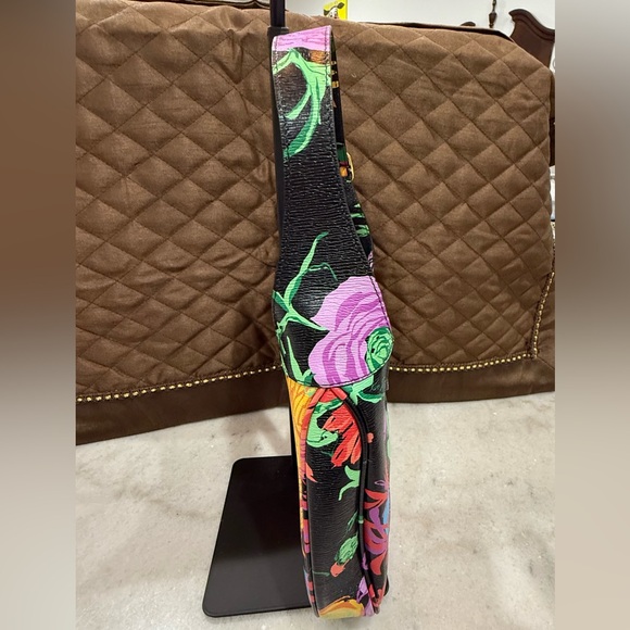 Gucci X Ken Scott New Shangai Calfskin Floral Print Small Jackie 1961 Hobo - Picture 4 of 10